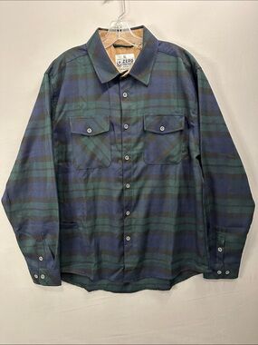 Zero Foxtrot Plaid Flannel Button-Up Shirt
